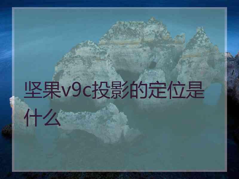 坚果v9c投影的定位是什么