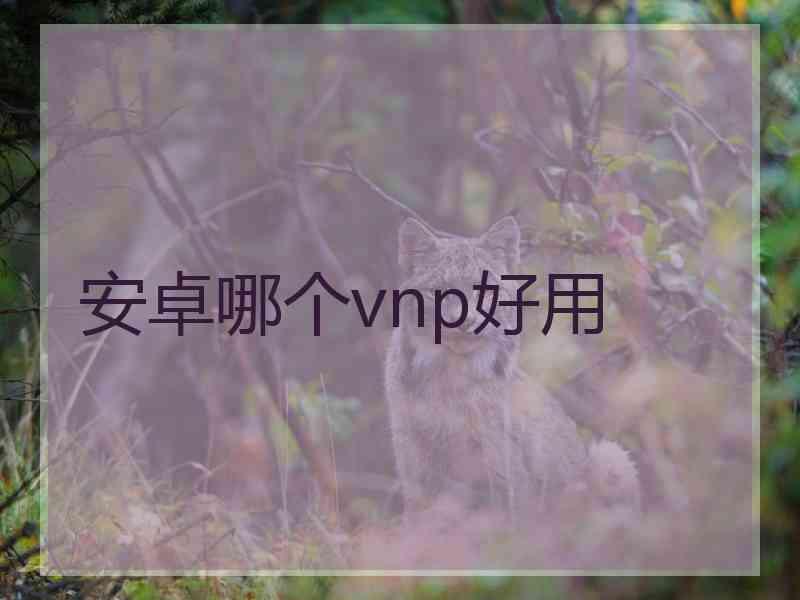 安卓哪个vnp好用