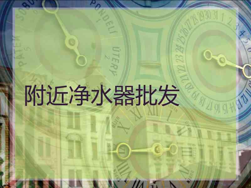 附近净水器批发
