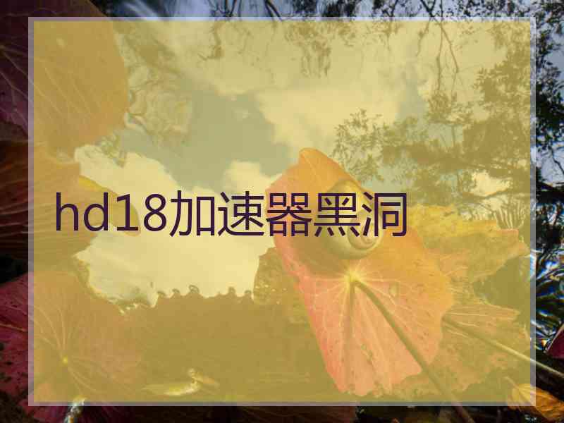 hd18加速器黑洞