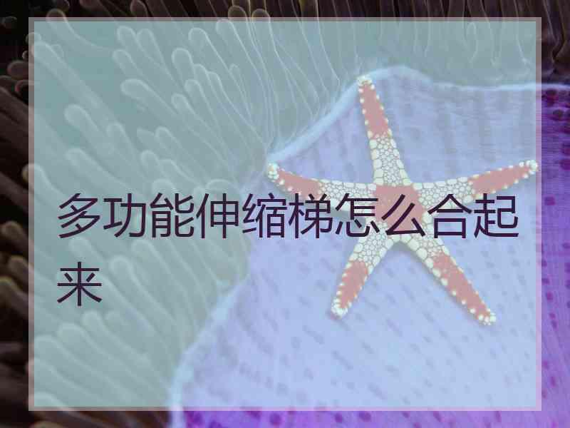 多功能伸缩梯怎么合起来