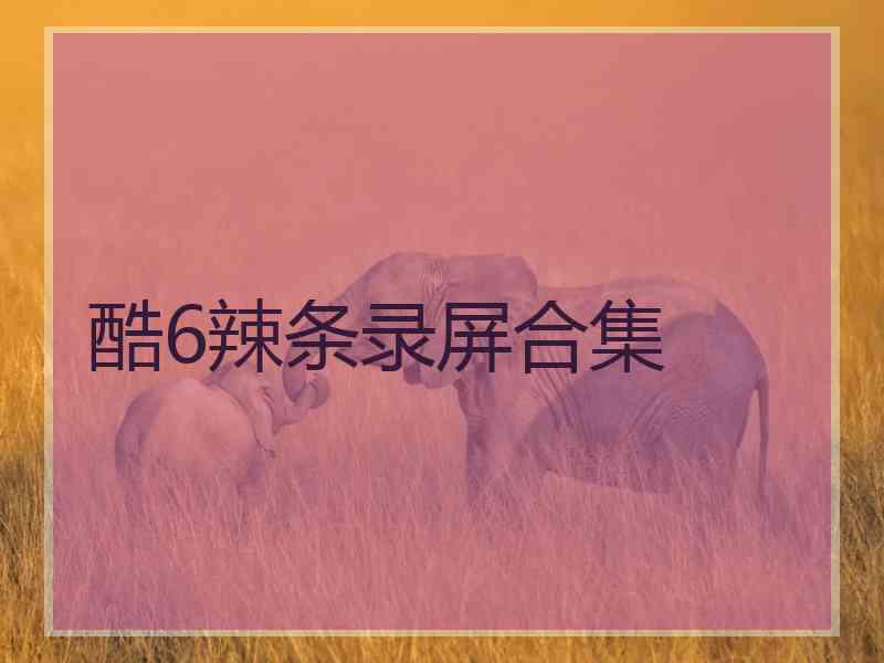酷6辣条录屏合集
