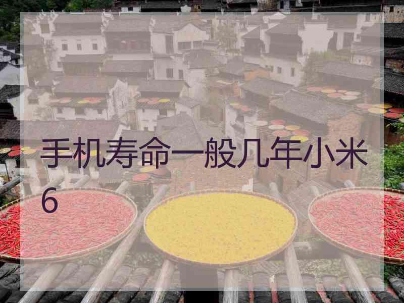 手机寿命一般几年小米6