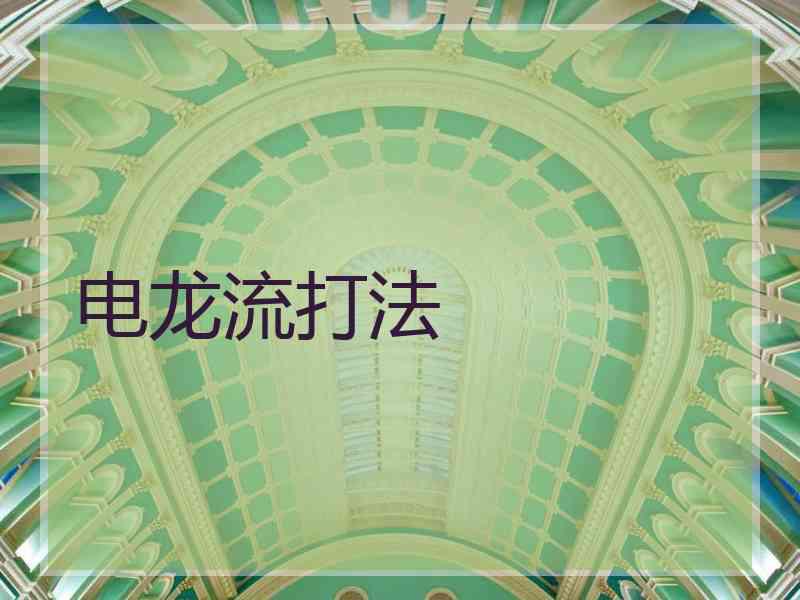 电龙流打法
