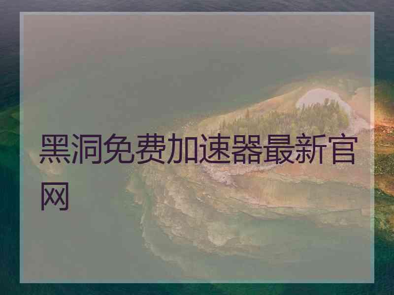 黑洞免费加速器最新官网