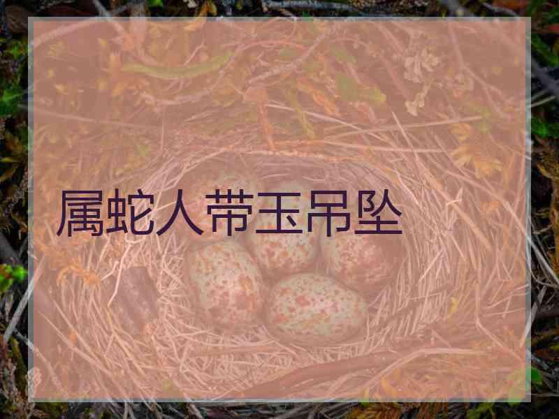 属蛇人带玉吊坠