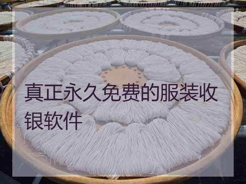真正永久免费的服装收银软件