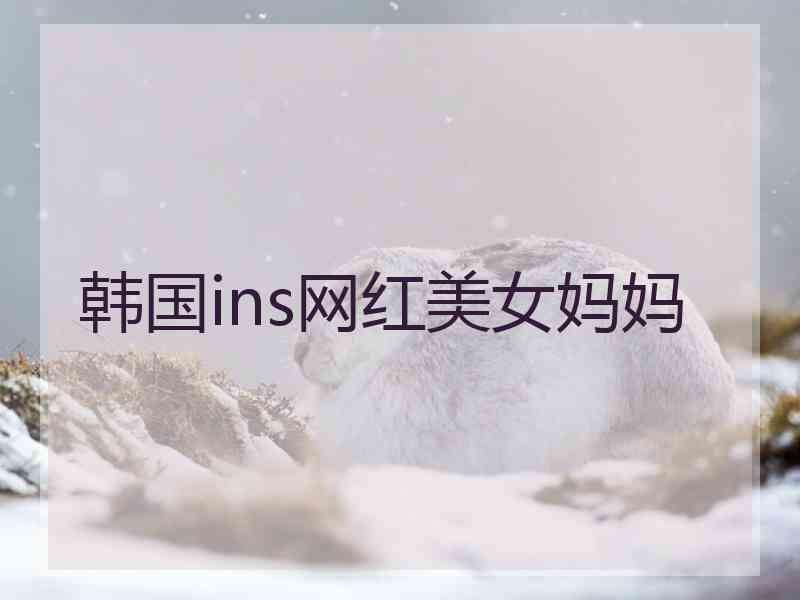 韩国ins网红美女妈妈