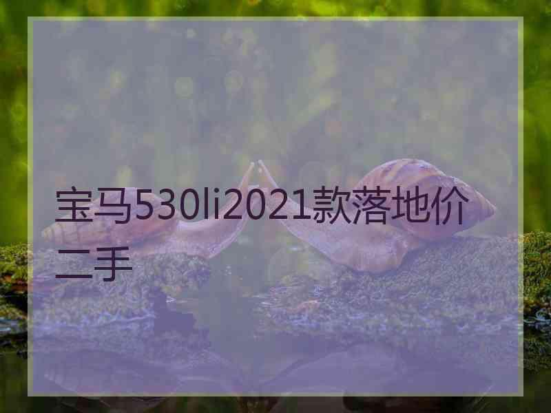 宝马530li2021款落地价二手