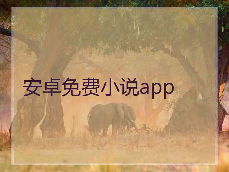 安卓免费小说app