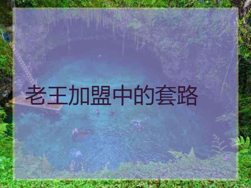 老王加盟中的套路