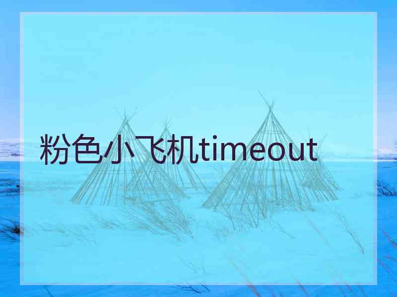 粉色小飞机timeout