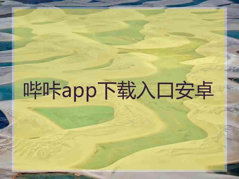 哔咔app下载入口安卓