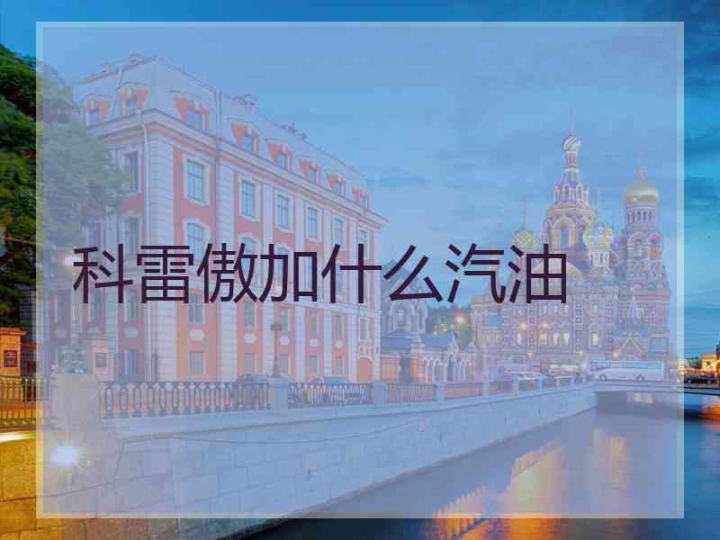 科雷傲加什么汽油
