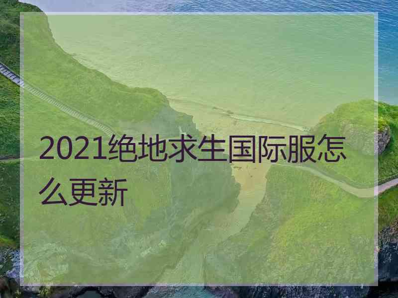 2021绝地求生国际服怎么更新