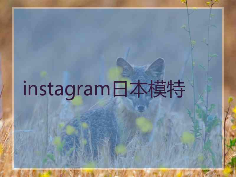 instagram日本模特