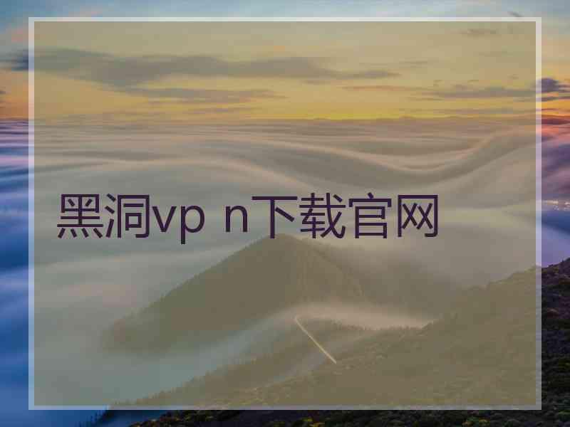 黑洞vp n下载官网