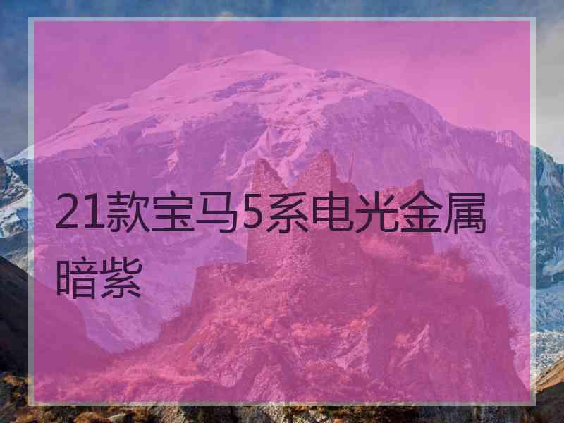 21款宝马5系电光金属暗紫