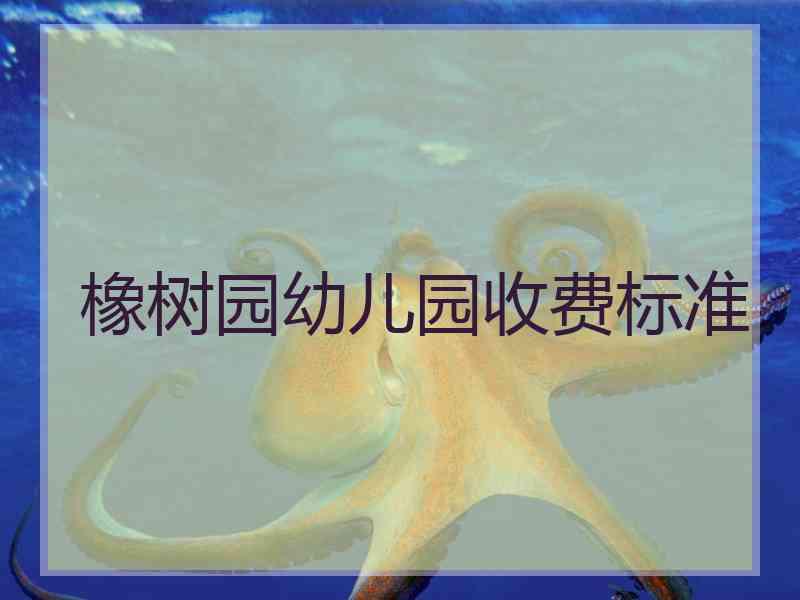 橡树园幼儿园收费标准