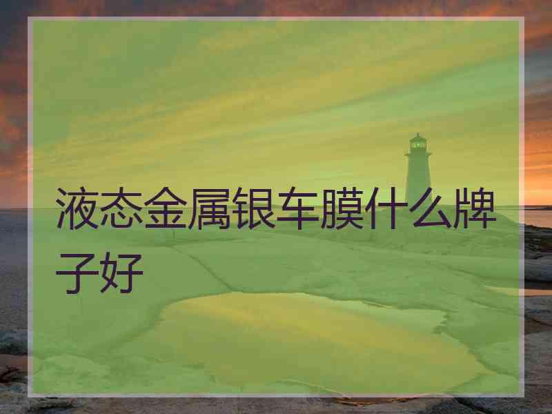 液态金属银车膜什么牌子好