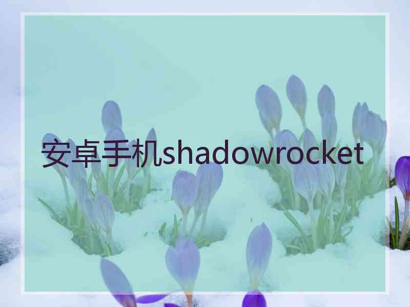 安卓手机shadowrocket