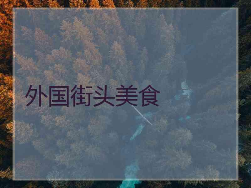 外国街头美食