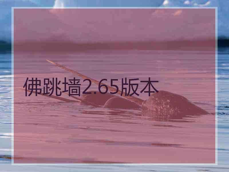 佛跳墙2.65版本
