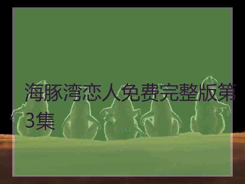 海豚湾恋人免费完整版第3集