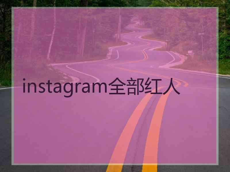instagram全部红人