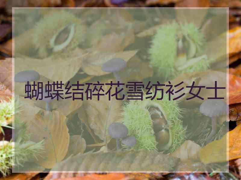 蝴蝶结碎花雪纺衫女士