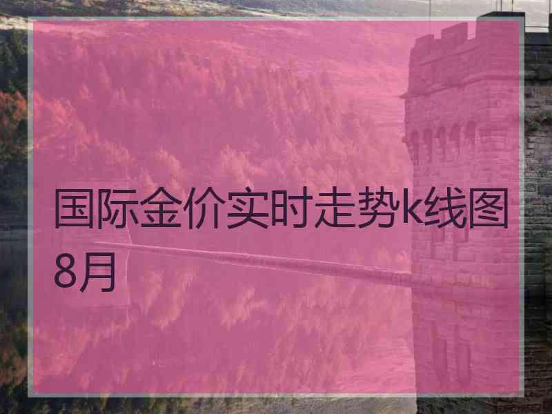 国际金价实时走势k线图8月