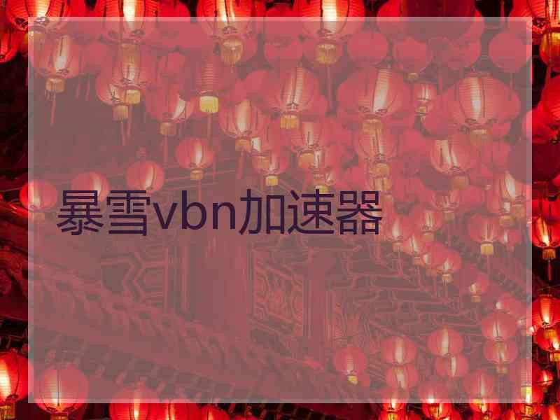 暴雪vbn加速器
