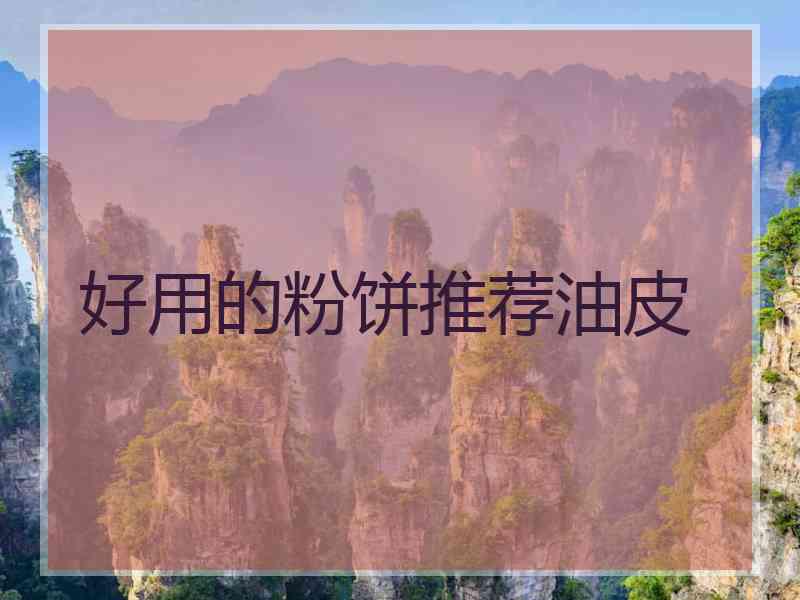 好用的粉饼推荐油皮
