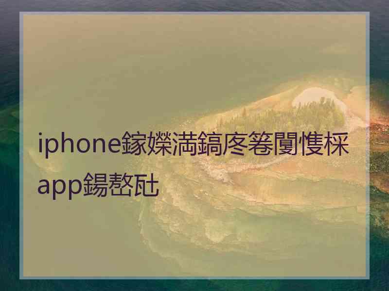 iphone鎵嬫満鎬庝箞闅愯棌app鍚嶅瓧