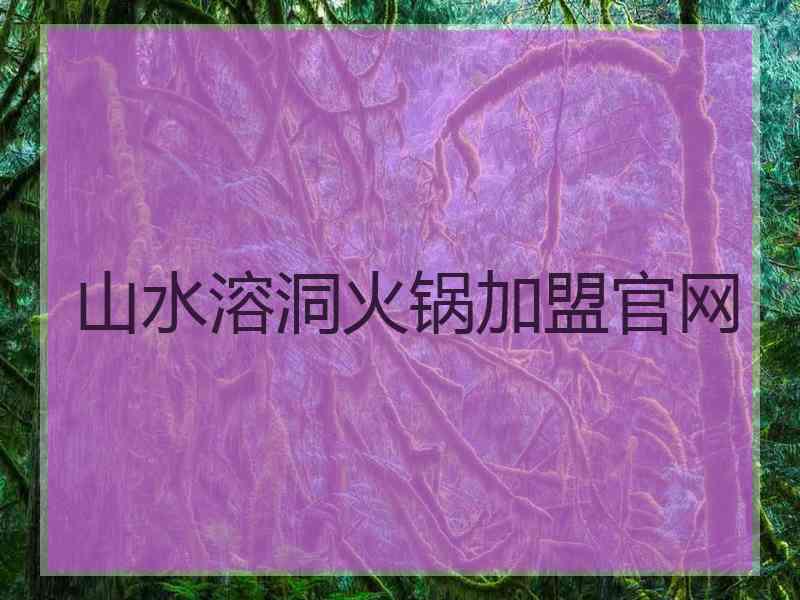 山水溶洞火锅加盟官网