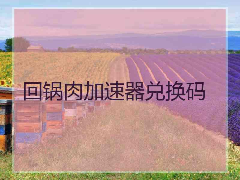 回锅肉加速器兑换码