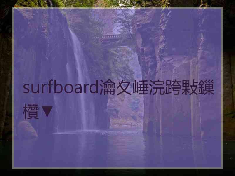 surfboard瀹夊崜浣跨敤鏁欑▼