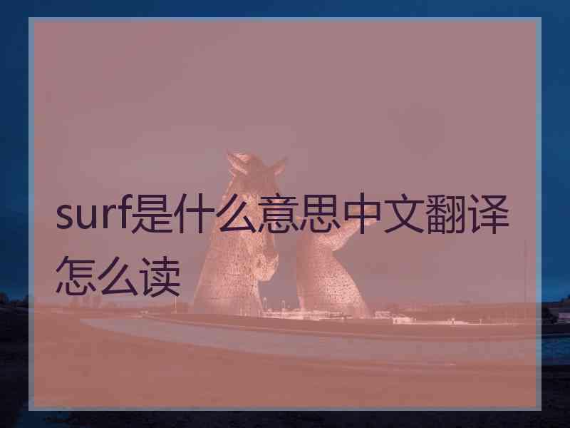 surf是什么意思中文翻译怎么读