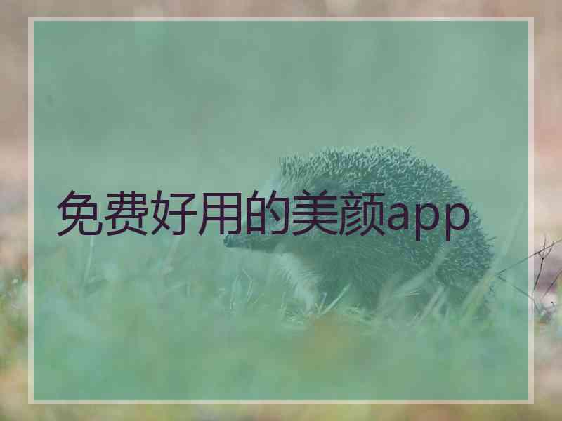 免费好用的美颜app