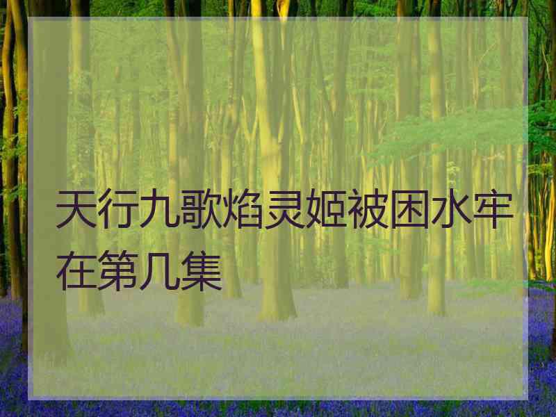 天行九歌焰灵姬被困水牢在第几集