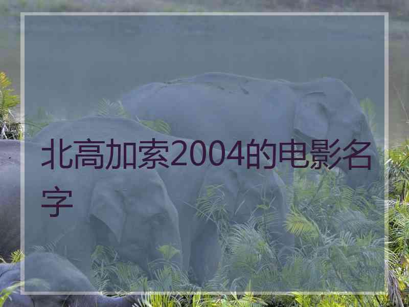 北高加索2004的电影名字