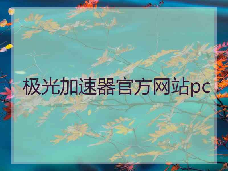 极光加速器官方网站pc