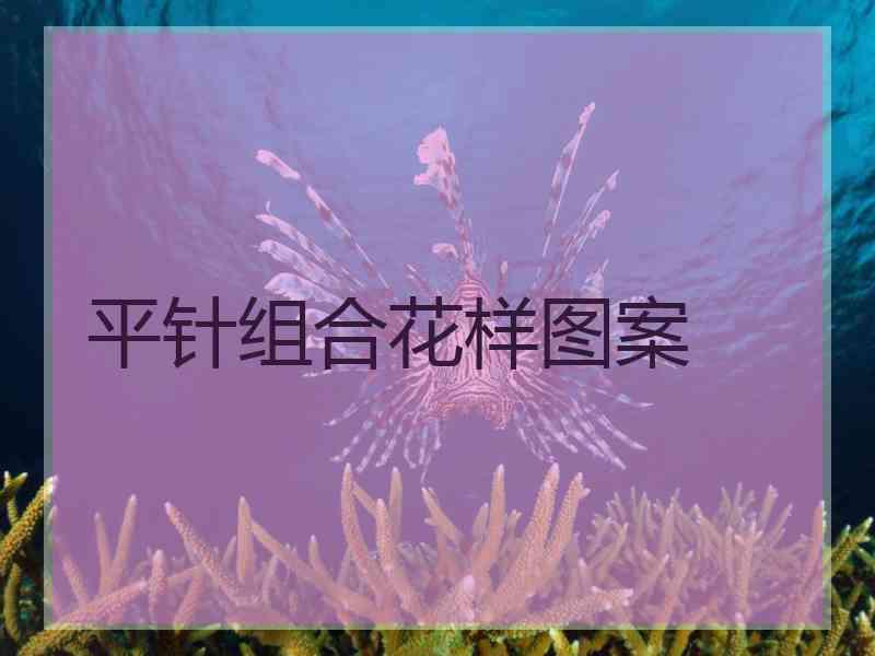 平针组合花样图案
