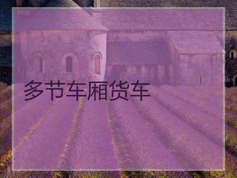 多节车厢货车