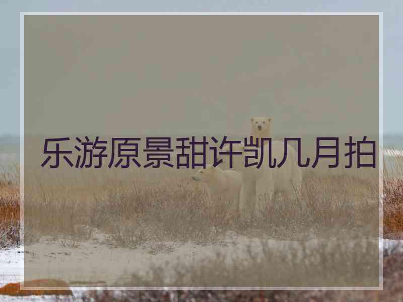 乐游原景甜许凯几月拍