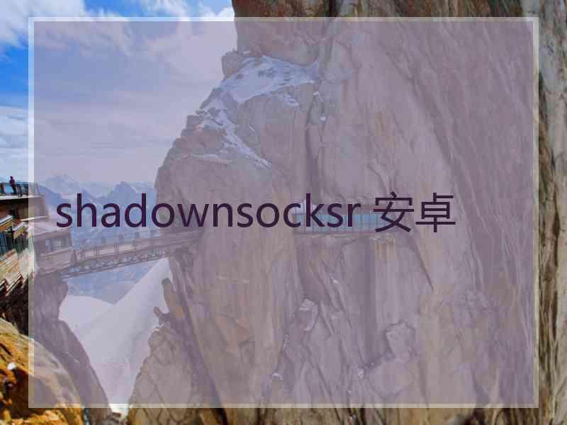 shadownsocksr 安卓