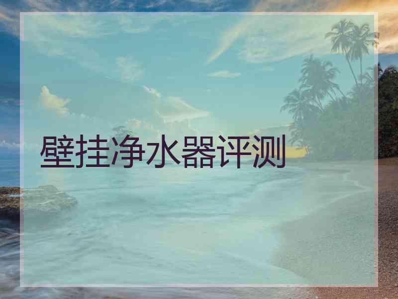 壁挂净水器评测