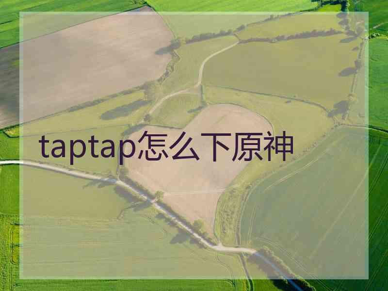 taptap怎么下原神