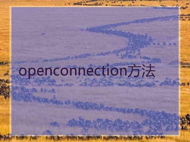 openconnection方法