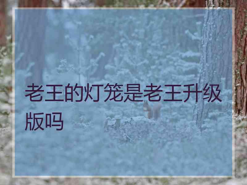 老王的灯笼是老王升级版吗